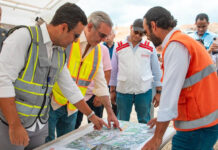 Presidente Abinader supervisa avances en la construcción de la avenida República de Colombia, ejecutada con fondos del contrato de Aerodom por casi RD 12,000 millones
