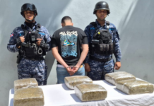 PN ocupa seis paquetes de presunta marihuana y arresta a un hombre en Capotillo