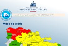 COE coloca 26 provincias en alerta por lluvias; cuatro en nivel rojo