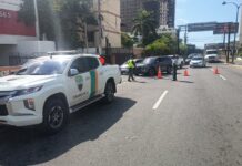 Agentes DIGESETT se mantiene viabilizando por cierre en paso a desnivel Tiradentes con 27 de Febrero