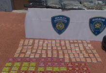 Ocupan 27 paquetes y seis porciones de presunta marihuana