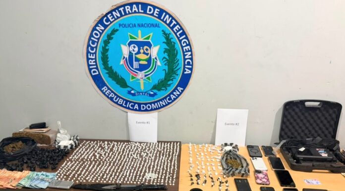 DINTEL ocupa 714 gramos de presuntas drogas y detiene a dos personas en Jimaní