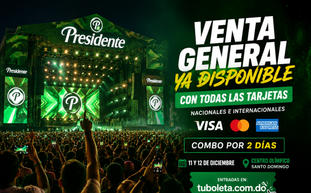 Festival Presidente 2026 abre venta general de boletas con todas las tarjetas