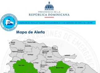 COE mantiene alerta verde en seis demarcaciones por vaguada