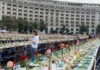 20.000 personas comparten mesa en Bucarest para romper un récord Guinness