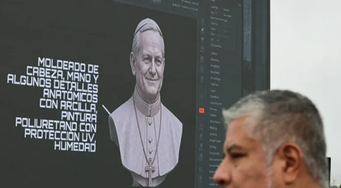 Papa León XIV tendrá en Perú una estatua de 14 metros, la más grande en su honor