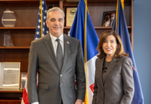 Presidente Luis Abinader y gobernadora Hochul fortalecen cooperación entre la República Dominicana y Nueva York en gestión de emergencias y protección de infraestructuras