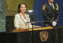 Keiko Fujimori defiende en la ONU la lucha contra el crimen organizado en Perú como su primer desafío de Gobierno