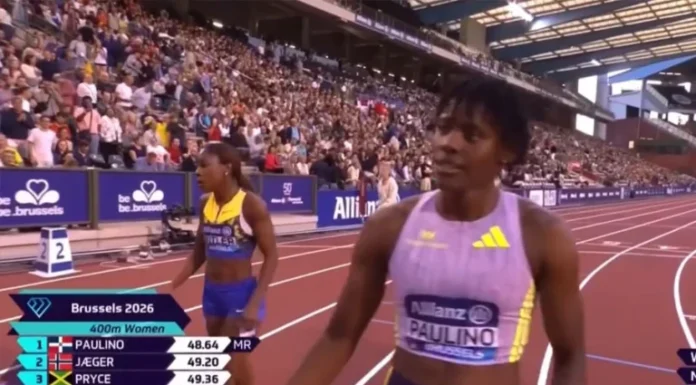Video | Marileidy Paulino gana la Liga Diamante 2026 y establece récord en Bruselas