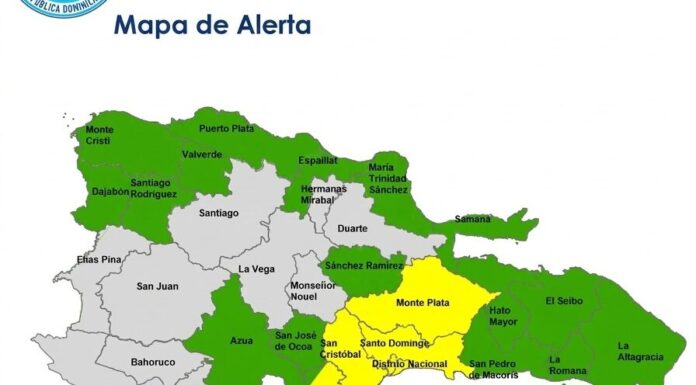 Lluvias mantienen a cinco provincias en alerta amarilla y 16 en verde