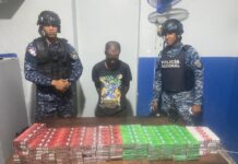 Policía apresa hombre con más de 9,000 cigarrillos ilegales en Las Matas de Farfán