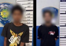 Capturan a dos jóvenes buscados, acusados de asaltar a una pareja a punta de pistola para robarle cadenas de oro en Santiago