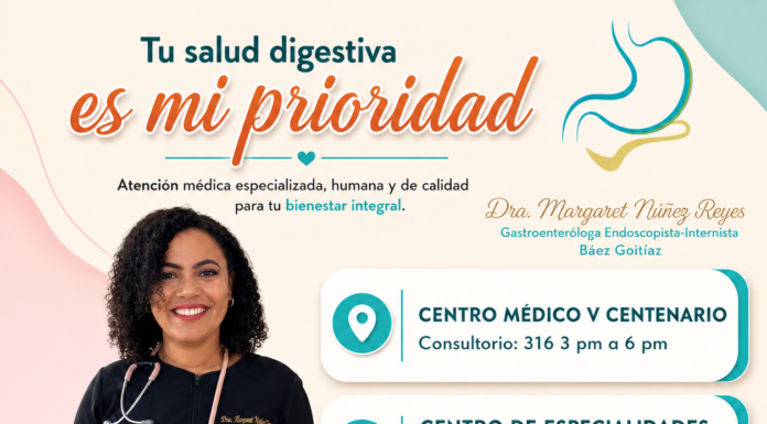 Dra. Margaret S. Núñez Reyes ofrece atención especializada en gastroenterología y salud digestiva