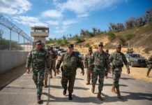 Ejército supervisa operaciones en la frontera durante recorrido por la Quinta Brigada