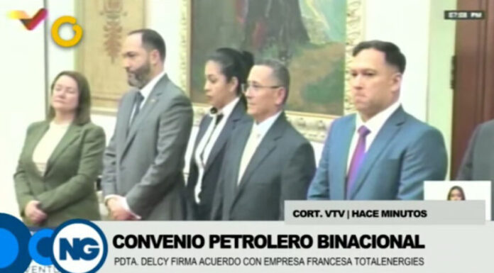 Venezuela firma un memorando de entendimiento con filial de TotalEnergies para cooperación
