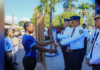 La Vega recibe antorcha de los IV Juegos Mundiales de Policía durante recorrido nacional