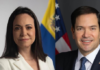 Marco Rubio afirma que retorno de María Corina es fruto del diálogo respaldado por EE. UU.