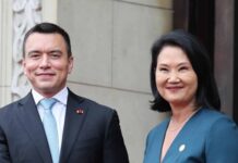 Fujimori y Noboa lideran reunión de Perú y Ecuador sobre seguridad y desarrollo fronterizo